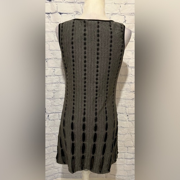 St Tropez West Gray Black Sleeveless Tank Dress Size Small - Picture 5 of 7